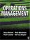 Cover of: Operations management