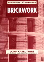 Cover of: Brickwork (Revision & Self Assessment)