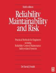 Cover of: Reliability, Maintainability and Risk by David J. Smith (undifferentiated)