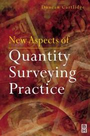 Cover of: New Aspects of Quantity Surveying Practice by Duncan Cartlidge