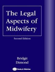 Cover of: The legal aspects of midwifery by Bridgit Dimond