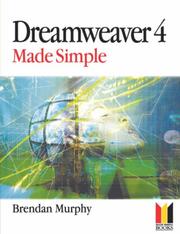 Cover of: Dreamweaver 4 Made Simple by Brendan Murphy