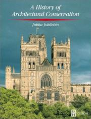 Cover of: History of Architectural Conservation (CONSERVATION AND MUSEOLOGY)