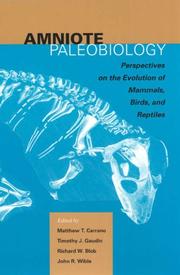 Cover of: Amniote Paleobiology by 