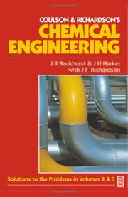 Cover of: Chemical Engineering: Solutions for Volumes 2 and 3 (CHEMICAL ENGINEERING SERIES) (Chemical Engineering Series)