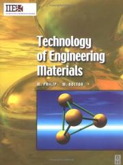 Cover of: Technology of Engineering Materials (IIE Core Textbooks Series)