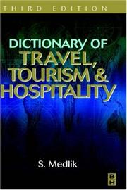 Cover of: Dictionary of Travel, Tourism and Hospitality by Medlik, S.