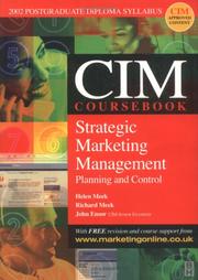 Cover of: CIM Coursebook 02/03: Strategic Marketing Management: Planning and Control (CIM Coursebook)
