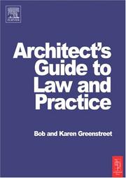 Cover of: Law and Practice for Architects