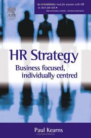 Cover of: HR strategy: business focused, individually centred