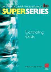 Cover of: Controlling Costs Super Series, Fourth Edition (ILM Super Series)
