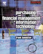 Cover of: Purchasing and financial management of information technology