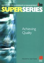 Cover of: Achieving Quality Super Series, Fourth Edition (ILM Super Series)