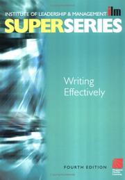 Cover of: Writing Effectively Super Series, Fourth Edition (ILM Super Series)