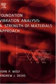Cover of: Foundation vibration analysis: a strength-of-materials approach