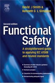 Cover of: Functional safety: a straightforward guide to IEC 61508 and related standards