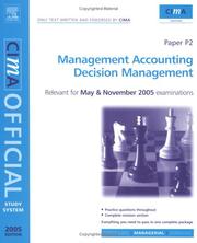 Cover of: CIMA Study System 05:Decision Management: For May and November 2005 Exams (Cima Study Systems Managerial Level 2005)