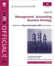 Cover of: CIMA Study System 05: Management Accounting- Business Strategy (Cima Study Systems Strategic Level 2005)