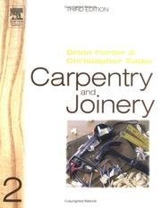 Cover of: Carpentry and joinery. by Porter, Brian