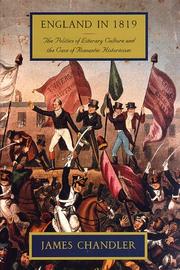 Cover of: England in 1819 by James K. Chandler