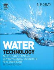 Cover of: Water technology by N. F. Gray