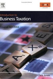 Cover of: Introduction to Business Taxation, Finance Act  2004, First Edition