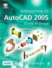 Cover of: Introduction to AutoCAD 2005 by Alf Yarwood
