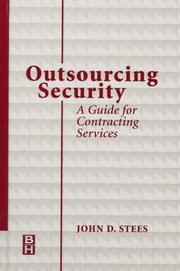 Cover of: Outsourcing security | John D. Stees