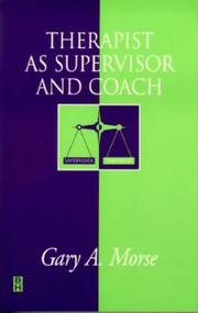 Cover of: Therapist as supervisor and coach