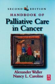 Cover of: Handbook of Palliative Care in Cancer