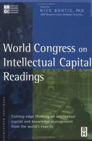 World Congress on Intellectual Capital Readings by Nick Bontis