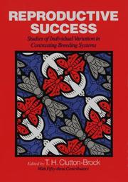 Cover of: Reproductive Success by Tim Clutton-Brock
