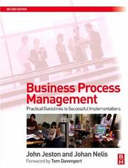 Cover of: Business Process Management, Second Edition by John Jeston, Johan Nelis