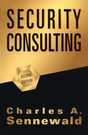 Cover of: Security consulting by Charles A. Sennewald