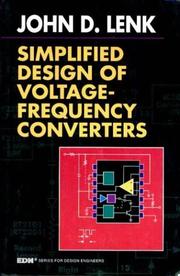 Cover of: Simplified design of voltage-frequency converters by John D. Lenk