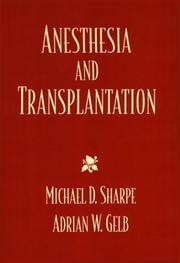 Cover of: Anesthesia and transplantation