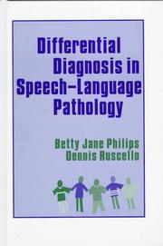 Cover of: Differential diagnosis in speech-language pathology