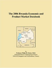 Cover of: The 2006 Rwanda Economic and Product Market Databook