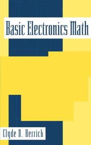 Cover of: Basic electronics math