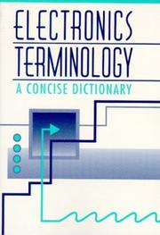 Cover of: Electronics terminology | 