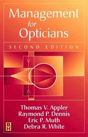Management for Opticians by Eric P. Muth