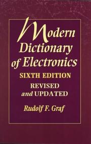 Cover of: Modern dictionary of electronics