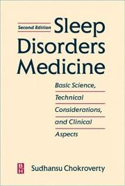 Cover of: Sleep disorders medicine: basic science, technical considerations, and clinical aspects