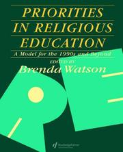 Cover of: Priorities in religious education | 