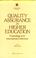 Cover of: Quality assurance in higher education