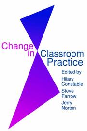 Cover of: Change in classroom practice