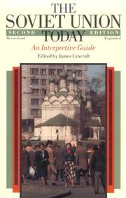 Cover of: The Soviet Union today by James Cracraft