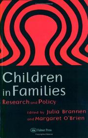 Cover of: Children in families: research and policy