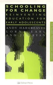 Cover of: Schooling for change: reinventing education for early adolescents