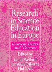 Cover of Research in science education in Europe